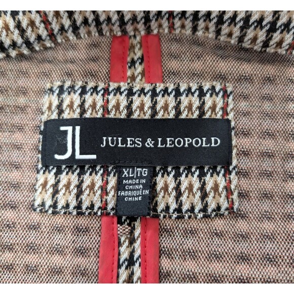Jules & Leopold Long Blazer Women Size XL Houndstooth Oversized Knit Academia - Picture 3 of 16